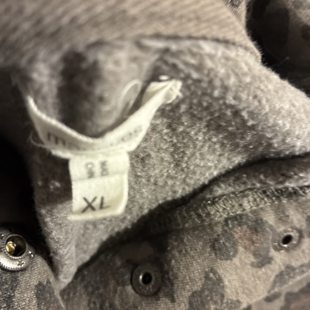 Maurices Animal Print Snap Button Fleece Sweatshirt - Picture 3 of 12